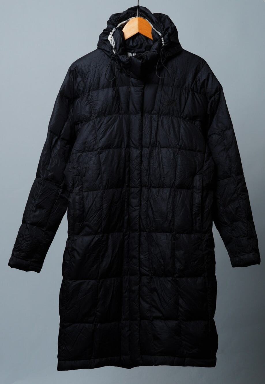 The North Face Black Longline Goose Down Puffer Coat Women's L